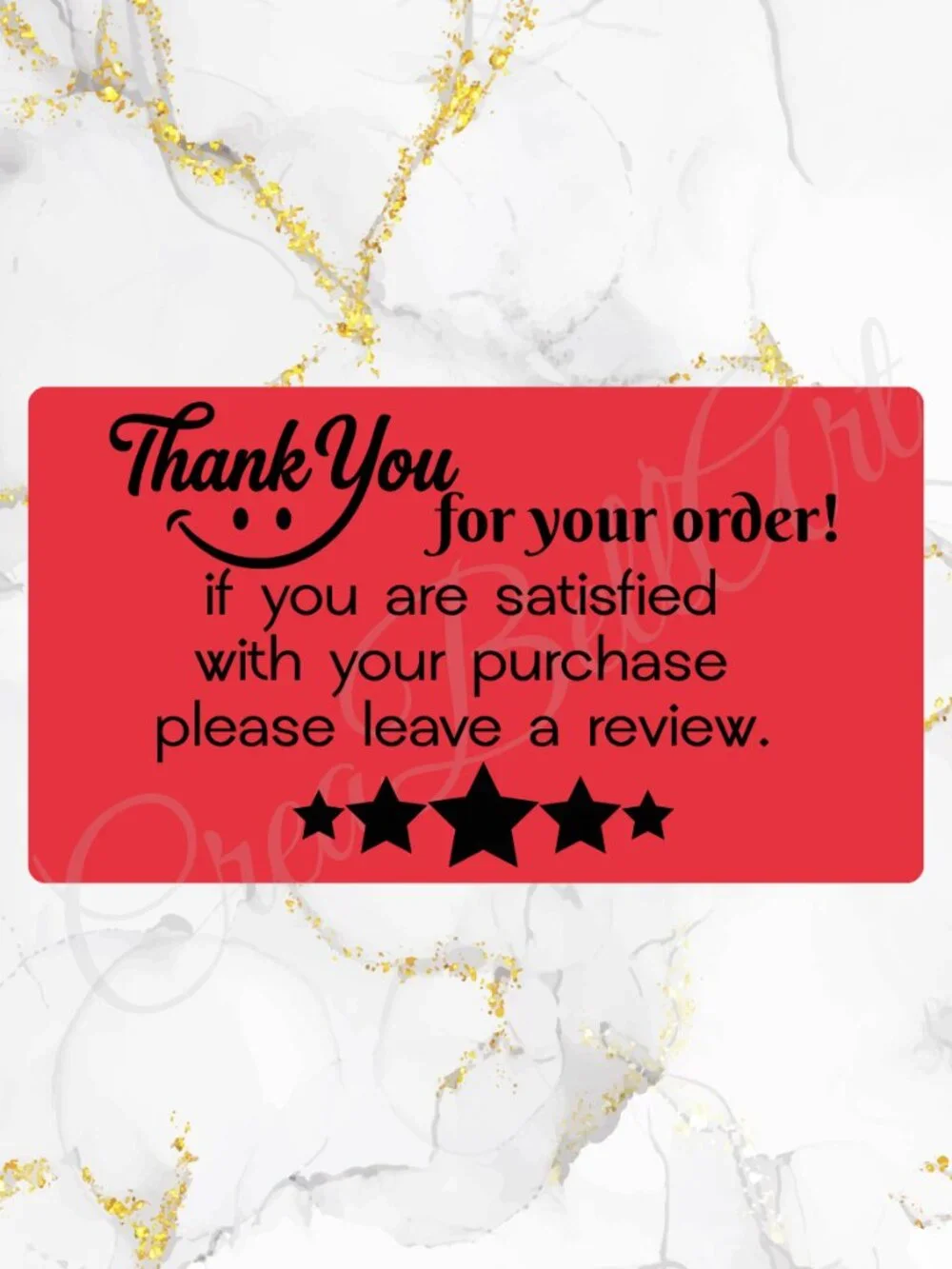100 Thank you Stickers for Packaging Review Stickers | Small Business Labels